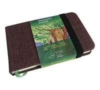 tumuarta Carnet d’aquarelle, 9X14 cm, 300 g/m², papier 25% coton, grain fin, 24 feuilles, 48 pages, carnet de croquis en papier aquarelle pour une utilisation comme carnet de voyage et cahier de mélanges de techniques sur le pouce.