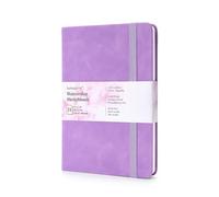 tumuarta Carnet de croquis à l'aquarelle, 300 g, 100 % coton, 19 x 13 cm, 24 feuilles, grain fin, sans acide, pour aquarelle, à utiliser comme carnet de croquis de voyage.