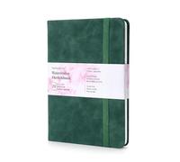 tumuarta Carnet de croquis aquarelle - 300 g - 100 % coton - 19 x 13 cm - 24 feuilles à grain fin - Sans acide - Pour aquarelle - À utiliser comme carnet de croquis de voyage