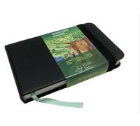 tumuarta Carnet de croquis pour aquarelle, 300 g, 25 % coton, 9 x 14 cm, 24 feuilles, 48 pages, grain fin, sans acide, papier aquarelle, bloc de papier aquarelle, idéal pour aquarelle, encre,