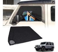 Tumukiw Pare-soleil de fenêtre de porte avant de voiture compatible avec Ineos Grenadier 2020-2024 en maille respirante pour voiture, camping, super extensible