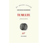 Hans Magnus Enzensberger – Tumulte – Traduction Bernard Lortholary – Gallimard