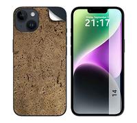Tumundosmartphone Autocollant Vinyle Adhésif Texture Liège pour IPHONE 14 (6.1)
