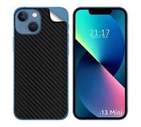 Tumundosmartphone Autocollant Vinyle Auto-Adhésif Texture Compatible avec IPHONE 13 Mini (5.4) - Carbone