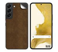 Tumundosmartphone Autocollant Vinyle Auto-Adhésif Texture pour Samsung Galaxy S22 5G - Cuir