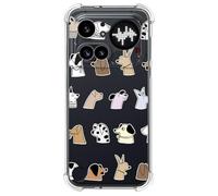 Tumundosmartphone Coque antichoc en silicone pour Nothing Phone 4a Pro 5G motif chiens dessins