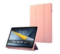 Tumundosmartphone Coque avec rabat Smart pour Xiaomi Poco Pad M1 couleur rose