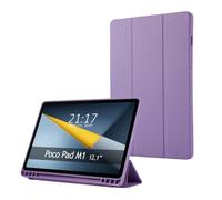 Tumundosmartphone Coque avec rabat Smart pour Xiaomi Poco Pad M1 couleur violette