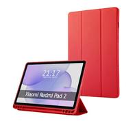 Tumundosmartphone Coque avec rabat Smart pour Xiaomi Redmi Pad 2 couleur rouge