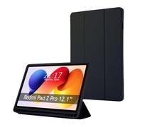 Tumundosmartphone Coque avec rabat Smart pour Xiaomi Redmi Pad 2 Pro Couleur noire