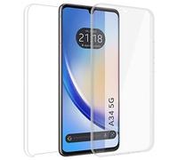 Tumundosmartphone Coque Double Transparent PC+TPU Full Corps 360 pour Samsung Galaxy A34 5G