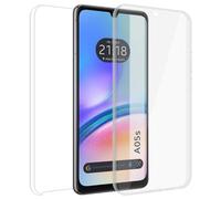 Tumundosmartphone Coque Double Transparente PC + TPU Full Body 360 pour Samsung Galaxy A05s