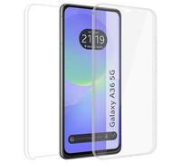 Tumundosmartphone Coque double transparente PC + TPU Full Body 360 pour Samsung Galaxy A36 5G