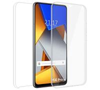 Tumundosmartphone Coque Double Transparente Pc + TPU Full Body 360 pour Xiaomi Poco M4 Pro 4G
