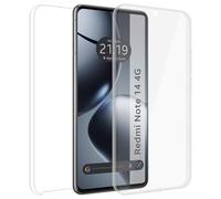 Tumundosmartphone Coque double transparente PC + TPU Full Body 360 pour Xiaomi Redmi Note 14 4G