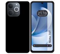 Tumundosmartphone Coque en silicone gel TPU noire pour Realme Note 70T
