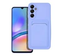 Tumundosmartphone Coque en Silicone Liquide avec Porte-Cartes pour Samsung Galaxy A25 5G Couleur Violette