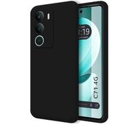 Tumundosmartphone Coque en silicone liquide ultra douce pour Realme C71 4G Couleur noire