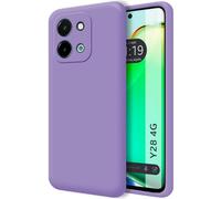 Tumundosmartphone Coque en Silicone Liquide Ultra Douce pour Vivo Y28 4G Couleur Violette