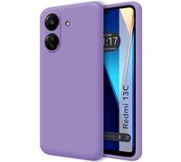 Tumundosmartphone Coque en Silicone Liquide Ultra Douce pour Xiaomi Redmi 13C Couleur Violette