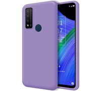 Tumundosmartphone Coque en Silicone Liquide Ultra Souple pour TCL 20 R 5G Violet