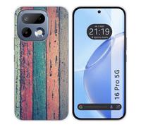 Tumundosmartphone Coque en silicone pour Realme 16 Pro 5G design bois 10 dessins