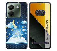 Tumundosmartphone Coque en silicone pour Xiaomi Poco M7 Pro 5G design livre contes dessins