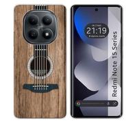 Tumundosmartphone Coque en silicone pour Xiaomi Redmi Note 15 5G design bois 11 dessins