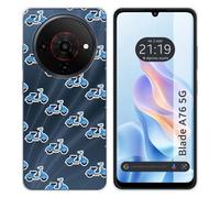 Tumundosmartphone Coque en silicone pour Zte Blade A76 5G design scooter dessins