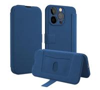Tumundosmartphone Coque en silicone souple avec rabat pour Xiaomi 15 5G Couleur bleue