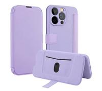 Tumundosmartphone Coque en silicone souple avec rabat pour Xiaomi 15 5G Couleur violette