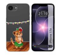 Tumundosmartphone Coque en silicone transparente pour iPhone 17e motif Suricate dessins