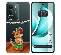 Tumundosmartphone Coque en silicone transparente pour Realme C71 4G design Suricate dessins