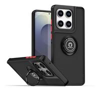Tumundosmartphone Coque mate avec bord noir et anneau rotatif à 360° pour Motorola Edge 60/60 Fusion 5G