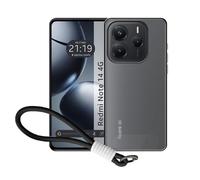 Tumundosmartphone Coque pour Xiaomi Redmi Note 14 5G avec bord noir et sangle
