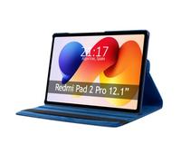 Tumundosmartphone Coque rotative à 360° pour Xiaomi Redmi Pad 2 Pro couleur bleue