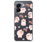 Tumundosmartphone Coque Silicone Anti-Chocs pour Oppo A77 5G Design Cochon Dessins