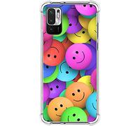 Tumundosmartphone Coque Silicone Anti-Chocs pour Xiaomi Redmi Note 10 5G / Little M3 Pro 5G Design Dessins - Smile