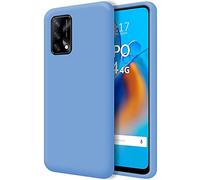 Tumundosmartphone Coque Silicone Liquide Ultra Douce pour Oppo A74 4G Couleur - Bleu