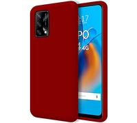 Tumundosmartphone Coque Silicone Liquide Ultra Douce pour Oppo A74 4G Couleur - Rouge