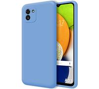 Tumundosmartphone Coque Silicone Liquide Ultra Douce pour Samsung Galaxy A03 Couleur - Bleu