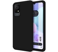 Tumundosmartphone Coque Silicone Liquide Ultra Douce pour TCL 408 Couleur Noire