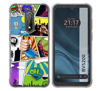 Tumundosmartphone Coque Silicone pour Blackview BV5200/BV5200 Pro Design BD Dessins