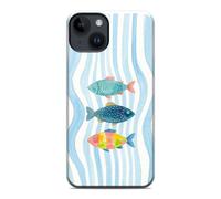 Tumundosmartphone Coque Tough magnétique double couche pour iPhone 14 (6.1) Motif poissons 02 dessins