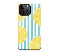 Tumundosmartphone Coque Tough magnétique double couche pour iPhone 14 Pro Max (6,7 pouces) motif citrons 01 dessins