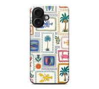 Tumundosmartphone Coque Tough magnétique double couche pour iPhone 17 (6.3) motif timbres 01 dessins