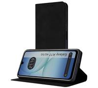 Tumundosmartphone Étui portefeuille en similicuir avec porte-cartes pour Samsung Galaxy A17 4G / 5G Couleur noire