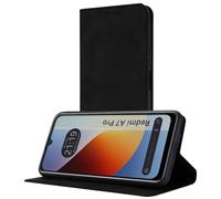 Tumundosmartphone Étui portefeuille en similicuir avec porte-cartes pour Xiaomi Redmi A7 Pro Couleur noire