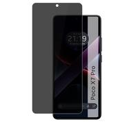 Tumundosmartphone Protecteur d'écran hydrogel anti-espion pour Xiaomi Poco X7 Pro 5G