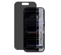 Tumundosmartphone Protecteur en verre trempé complet 5D anti-espion pour iPhone 17 Pro (6.3) Verre
